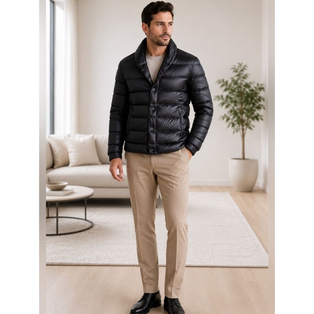 RLX Ralph Lauren Black Quilted Down Puffer Jacket Size M
